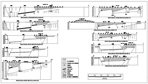 Geological Cross Section Autocad Template Autocad Tem