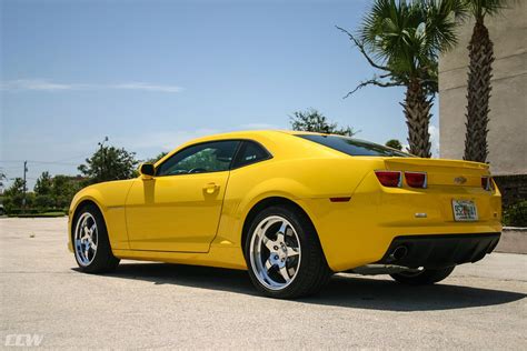 Yellow Chevy Camaro Ss Ccw Sp550 Forged Wheels