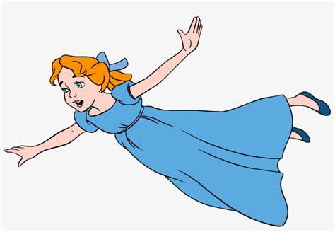 Wendy Peter Pan Flying Png Image Transparent Png Free