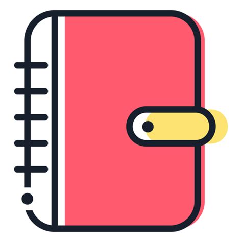 Pink Agenda Stroke Icon Transparent Png And Svg Vector File