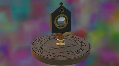 Trithemius Scrying Tablet Table Of Practice Occult 3D Model CGTrader