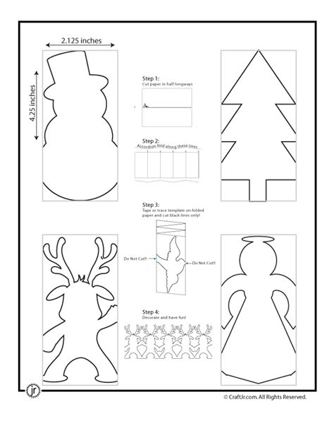 Cut Out Christmas Paper Crafts Printable