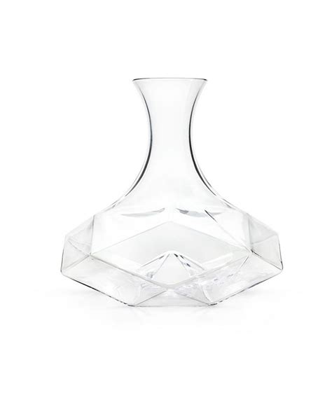 Viski Raye Faceted Wine Decanter 64 Oz And Reviews Bar And Wine Dining Macy S