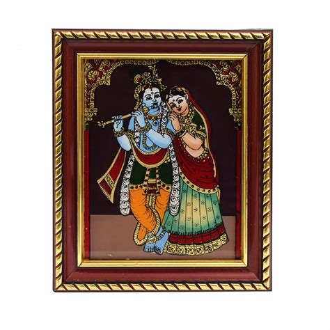 Glass Painting Radha Krishna