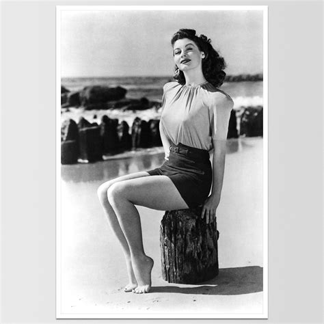 Ava Gardner On Beach Print 12x18 Remastered Hollywood Ava Gardner Actresses