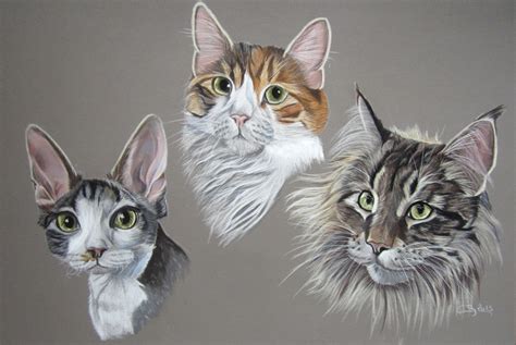Voir plus d'idées sur le thème dessin, art dessin, wow art. Les Pastels de Chats | Artiste Animalier