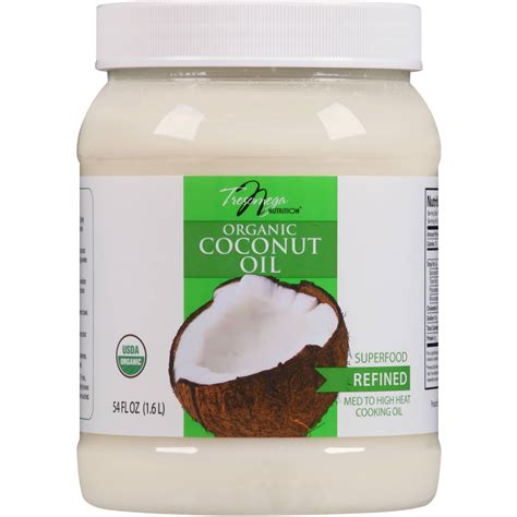 Tresomega Refined Organic Coconut Oil Fl Oz Walmart Com