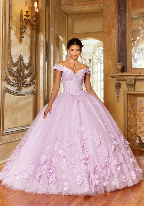 Three Dimensional Butterfly And Embroidered Quinceañera Dress Morilee