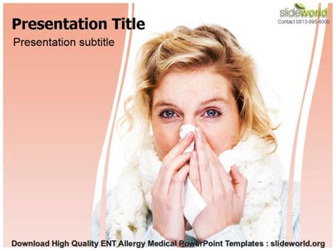 Ppt Download Ent Allergy Medical Templates Ppt` Powerpoint