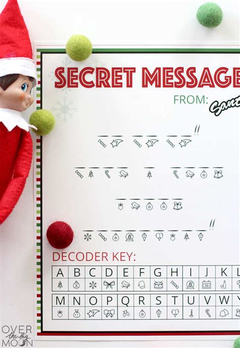 Secret Message From Santa Printable