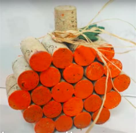 Wine Cork Pumpkin Diy Upcycles Old Corks Into A Cute Fall Craft