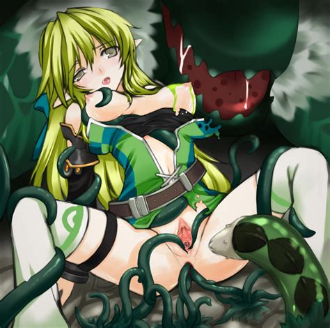 Rule 34 Anal Blonde Hair Blush Breasts Consensual Tentacles Elf