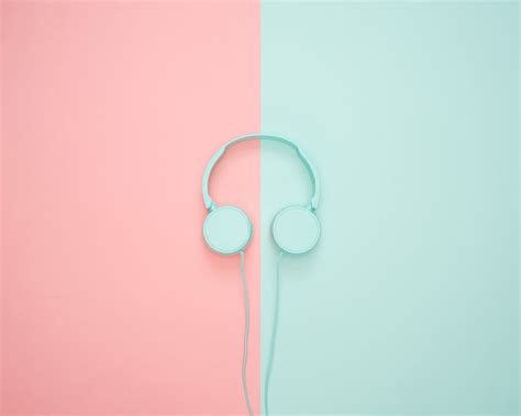 Headphones Minimalism Pastel Pink For You For And Mobile Vintage