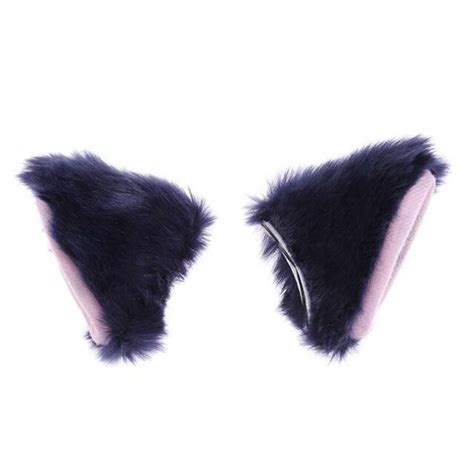 2 X Cat Ears Hair Clips Fancy Dress Costume Kawaii Headband Fur Cosplay