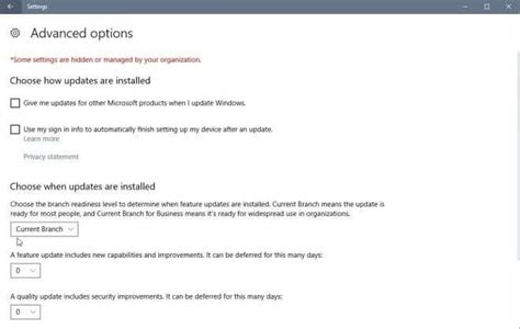 Windows 10 Creators Update New Options To Defer Updates Ghacks Tech News