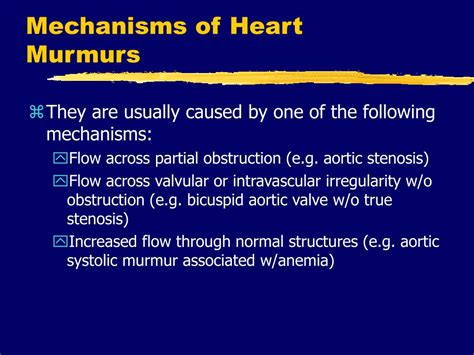 Ppt Heart Murmurs And Valvular Heart Disease Powerpoint Presentation
