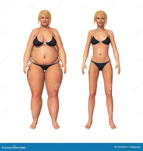 Woman Fat To Thin Weight Loss Transformation Stock Image Image Of Female Improvement 78104751