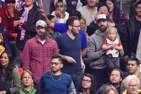 Jason Sudeikis And Son Otis At Clippers Game January 2016 Popsugar