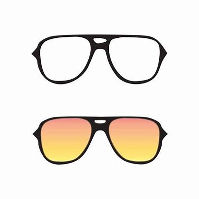 Vector Aviator Sunglasses Outline Glasses Clip Illustrations
