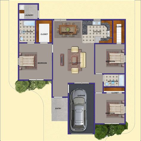 The three bedroom house plans combine spaciousness and style that gives your dream home an awesome look. Goodir Somali Import Export Education: 3 Bedroom Home Plan