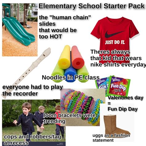 Elementary School Starter Pack Rstarterpacks Starter Packs Know