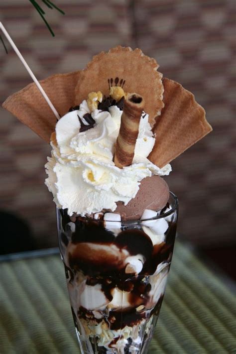 Chocolate Honeycomb Vesuvius Ice Cream Sundae At Nardinis Largs
