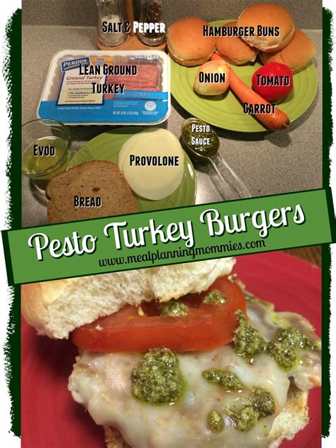 Pesto Turkey Burgers Recipe Meal Planning Mommies