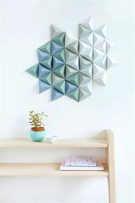 25 Pieces Of Geometric Wall Art We Want Now Paper Wall Decor Diy