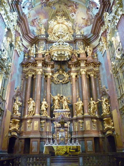 Inside The Melk Abbey Church In Austria