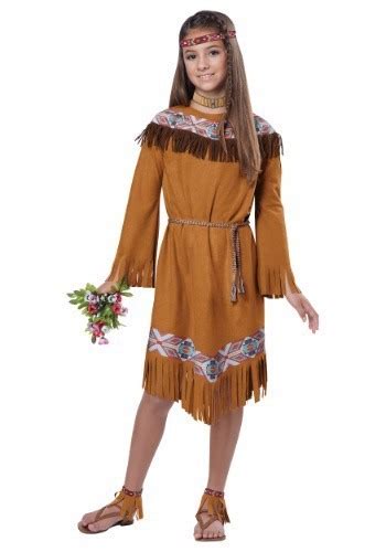 Disfraz Apache Indigena Nativa India Pocahontas Para Niñas 189900