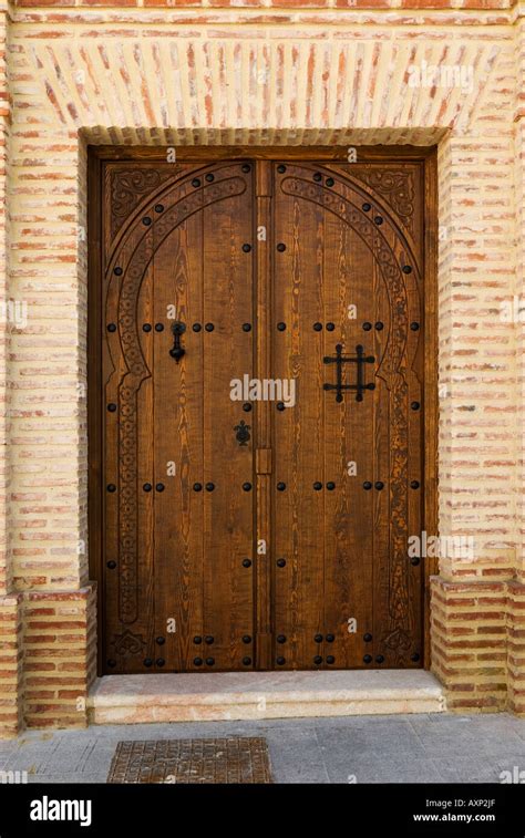 Traditional Spanish Door Stock Photo Alamy