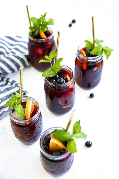 Blueberry Sangria The Forked Spoon