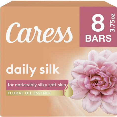 Caress Bar Soap Daily Silk 8 Bars 30 Oz
