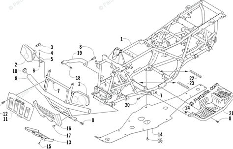 Great savings free delivery / collection on many items. Arctic Cat ATV 2004 OEM Parts Diagram for Frame And ...