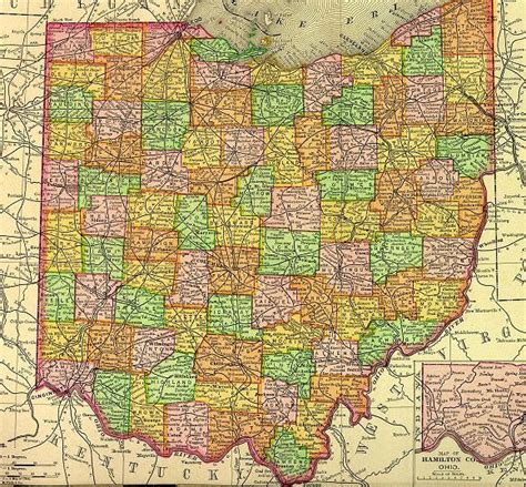 Map Of Ohio Counties In 1850 Maping Resources