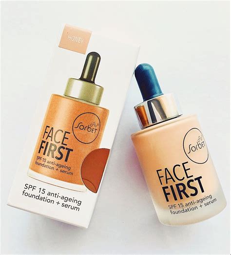 Sorbet Face First Spf 15 Anti Ageing Serum Foundation Review Honey