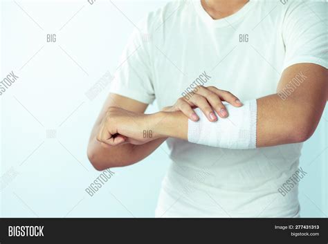 Wounds Arm Bandages Image Photo Free Trial Bigstock