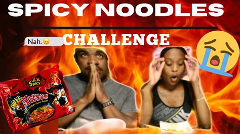 Spicy Noodles Challenge Extremely Funny Youtube