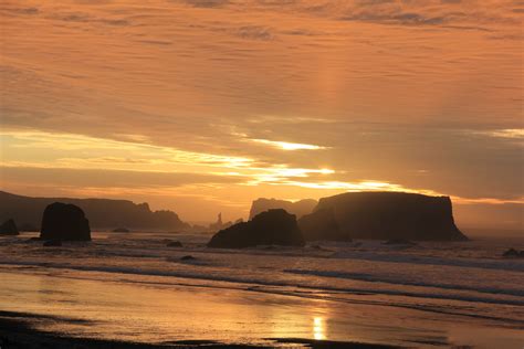 A Truly Beautiful Sunset On The Oregon Coastbandon Oregon I