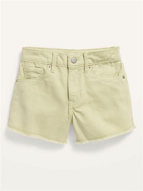 Extra High Waisted Pop Color Cut Off Jean Shorts For Girls Old Navy