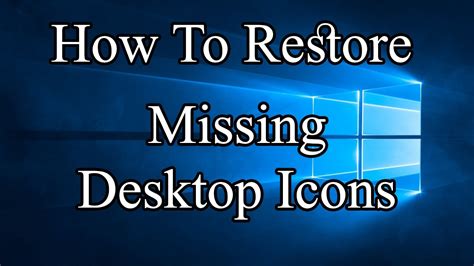 Fix Desktop Icons Missing Or Disappeared In Windows Gambaran