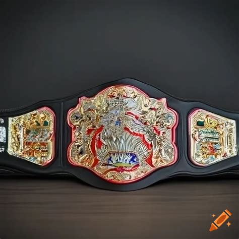Custom Heavyweight Title Belt With Dragon Design On Craiyon