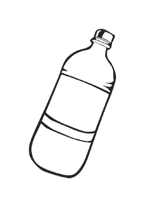 Water Bottle Coloring Page