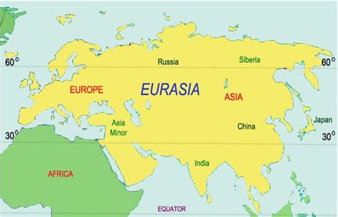 Russia Map Europe And Asia Foto Images