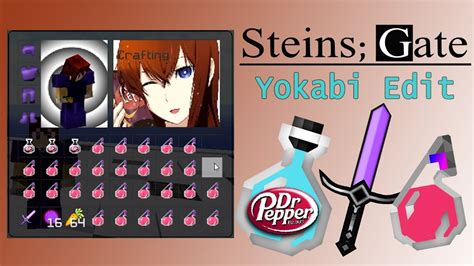 So back on the topic at hand,. Steins;gate/Dr Pepper themed PACK RELEASE ! Minecraft Pot pvp - YouTube