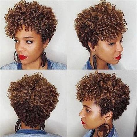 The most suitable style for oval face is a classic shorter cut: Fina 010 Sassy African American Short Spiral Curly Wig For ...