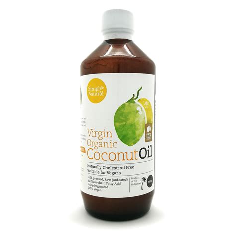 Simply Natural Organic Extra Virgin Coconut Oil 250ml Zenxin Singapore