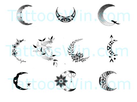 Crescent Moon Tattoo Designs - TattoosWin