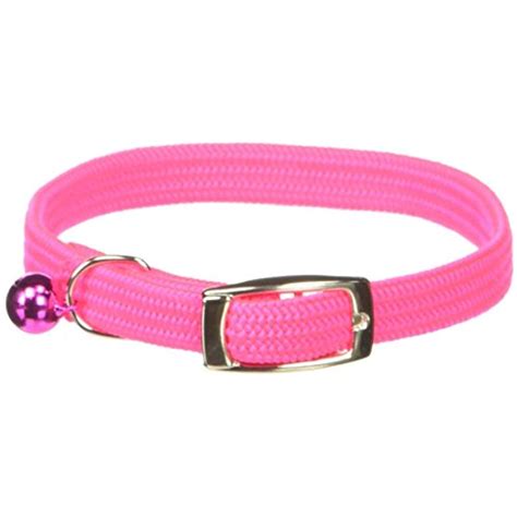 (registered air mail maintains suspending.) delivery may take longer time due to limited transportation ability. OmniPet Kool Kat Elastic Cat Safety Collar with Bell, Neon ...