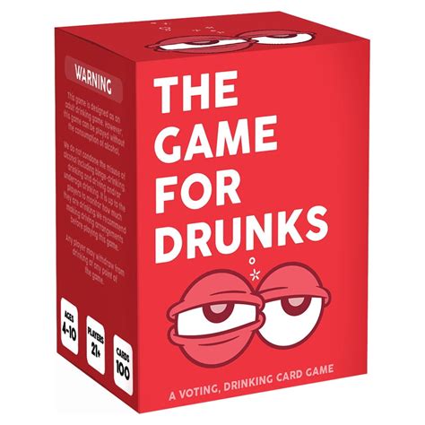 The Game For Drunks Fun Adult Drinking Card Game With 100 Voting Commands That Gets You Tipsy